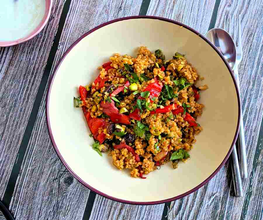 Bulgur Wheat Pilaf Recipe Cuisine Fiend